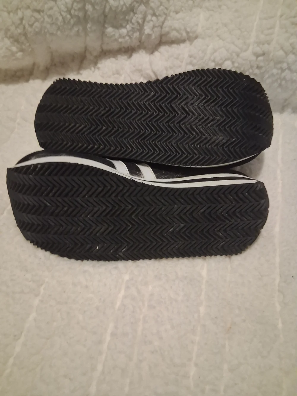 Joe Boxer Black and White Platform Slip-On Sneakers